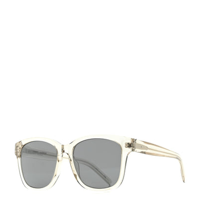 Saint Laurent Acetate Square Sunglasses SL M68 Transparent 1 of 7