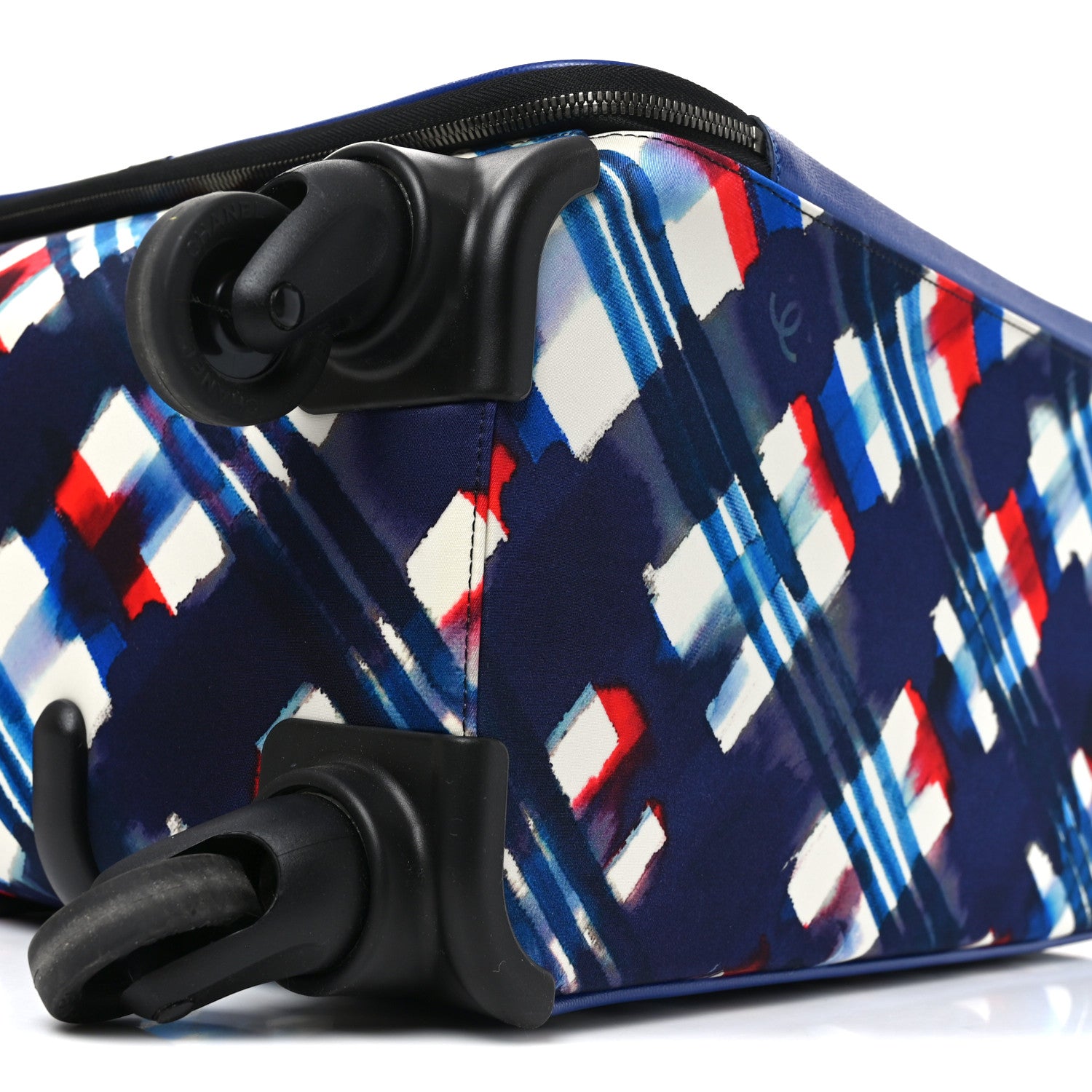 Chanel Nylon Airline Printed Coco Case Trolley Blue Red White 10 of 10