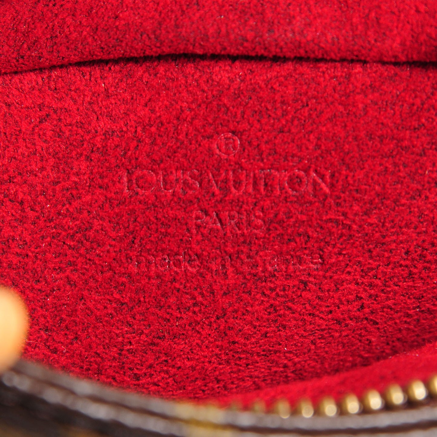 Monogram Partition Clutch