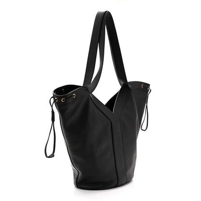 Saint Laurent Santorini Lux Calfskin Y Drawstring Tote Black 3 of 10