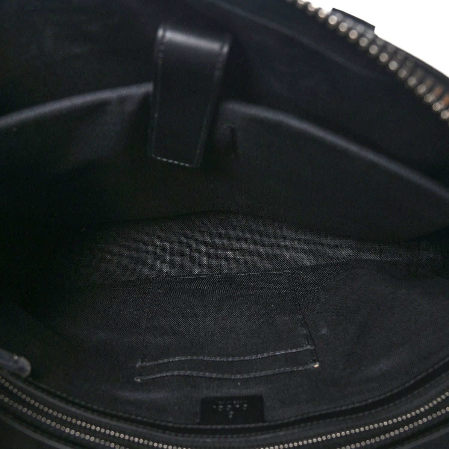 Gucci GG Supreme Monogram Appia Calfskin Web Briefcase Black 5 of 11