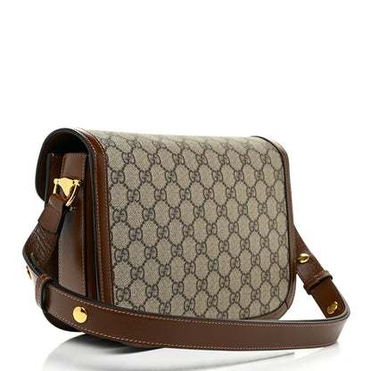 Gucci GG Supreme Monogram Horsebit 1955 Shoulder Bag Beige Brown Sugar 3 of 10