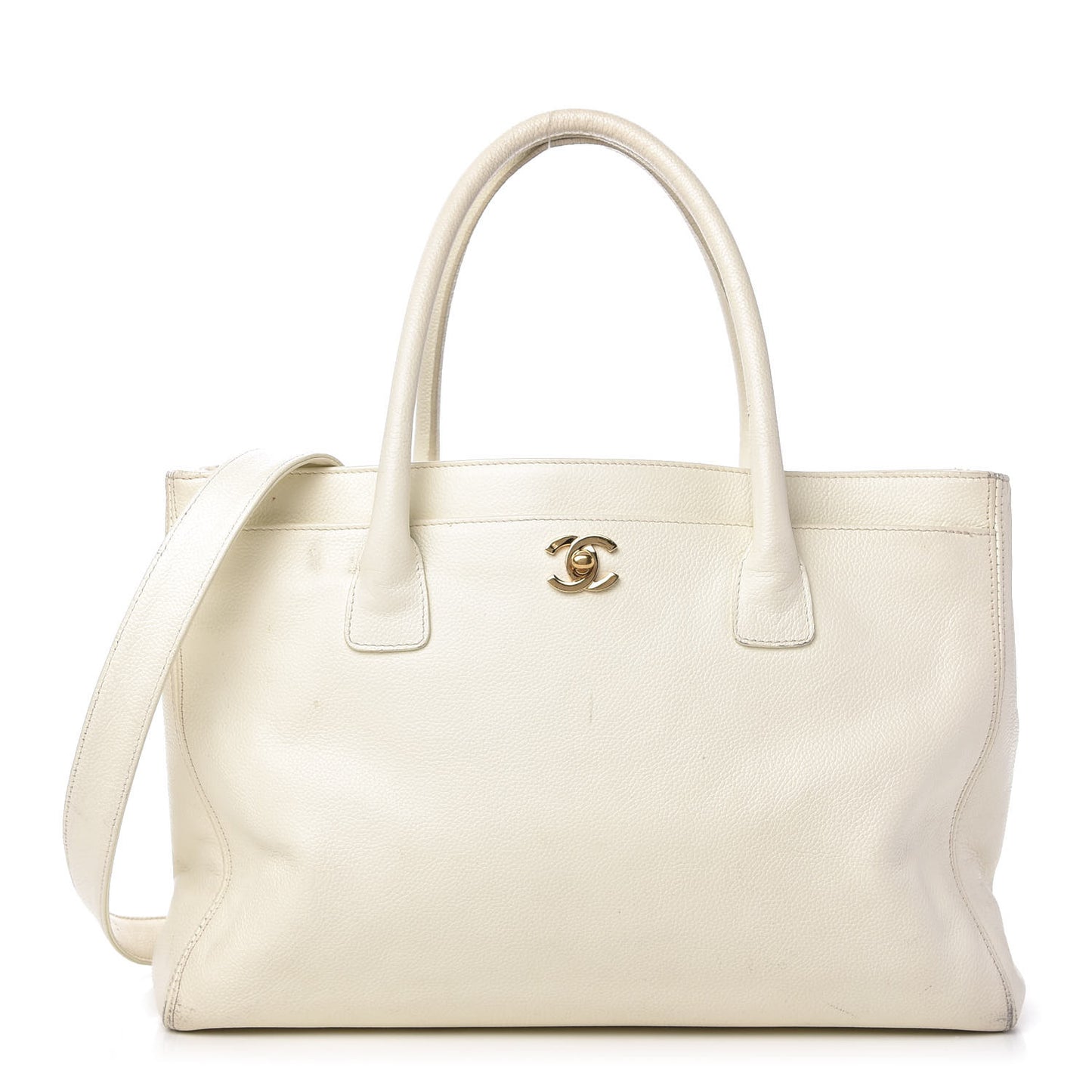 Caviar Cerf Executive Shopper Tote White