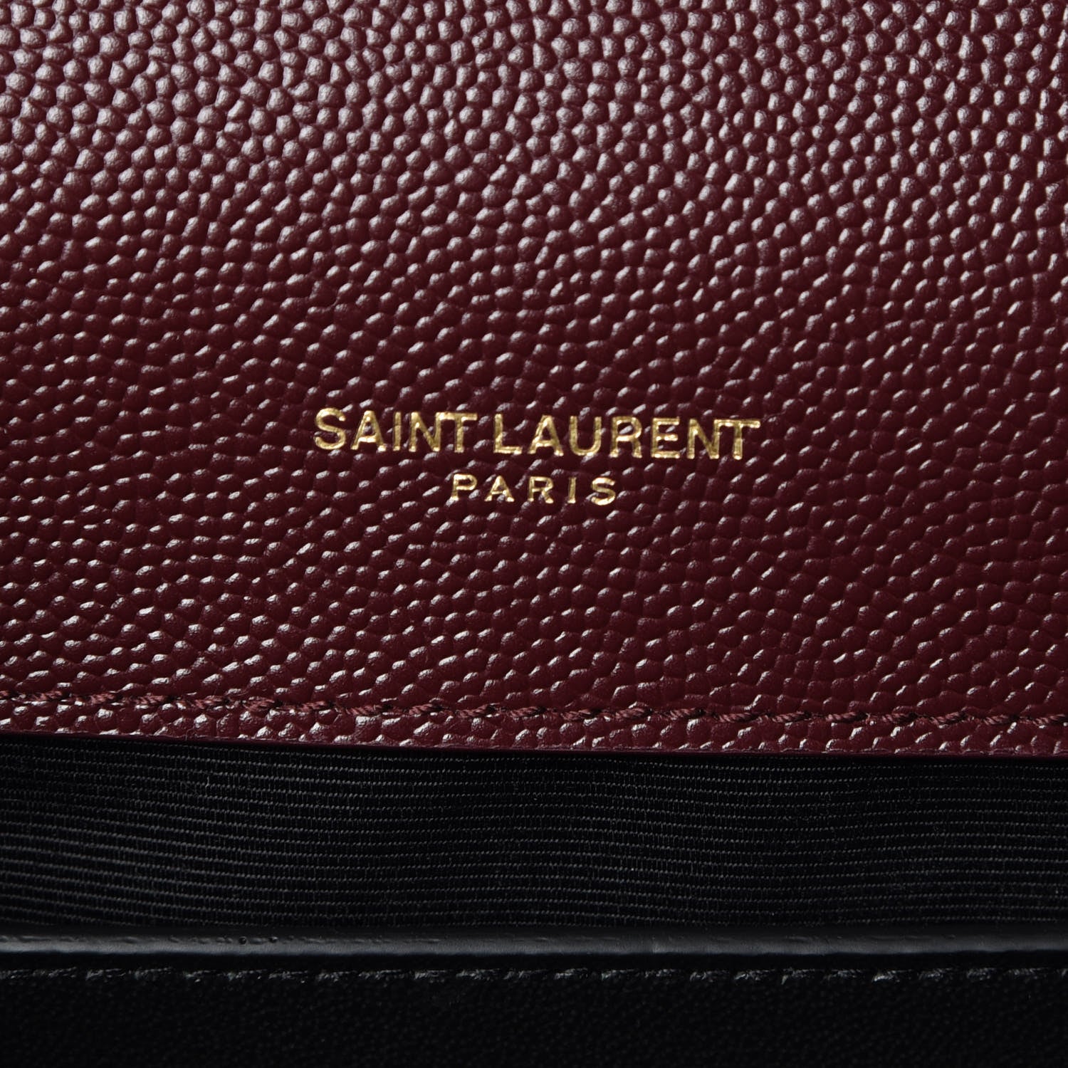 Saint Laurent Grain De Poudre Textured Mixed Matelasse Medium Triquilt Monogram Satchel Rouge Legion 8 of 9
