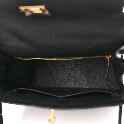 Hermes Epsom Kelly Sellier 28 Black 5 of 11
