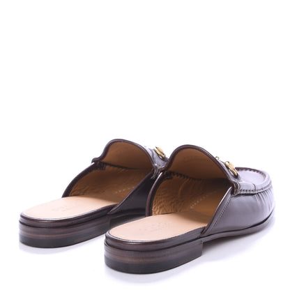 Gucci Goatskin Mens Horsebit Slippers 8.5 Light Brown 4 of 9