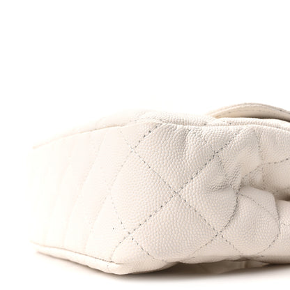 Chanel Caviar Quilted Small Wavy CC Hobo White 10 of 11