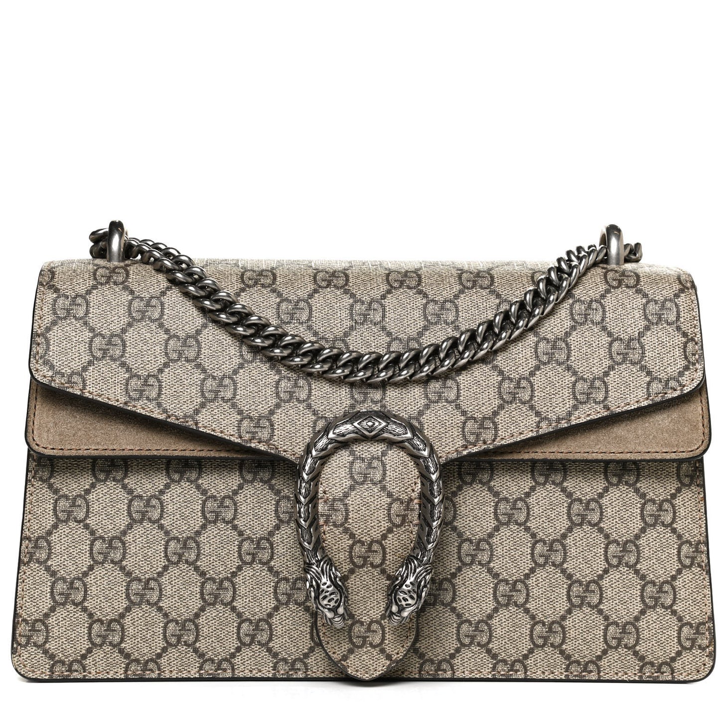 GG Supreme Monogram Small Dionysus Shoulder Bag Taupe