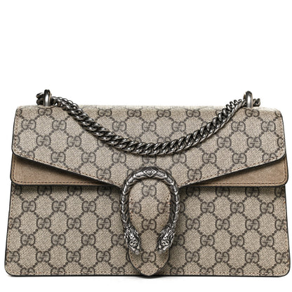 Gucci GG Supreme Monogram Small Dionysus Shoulder Bag Taupe 9 of 11