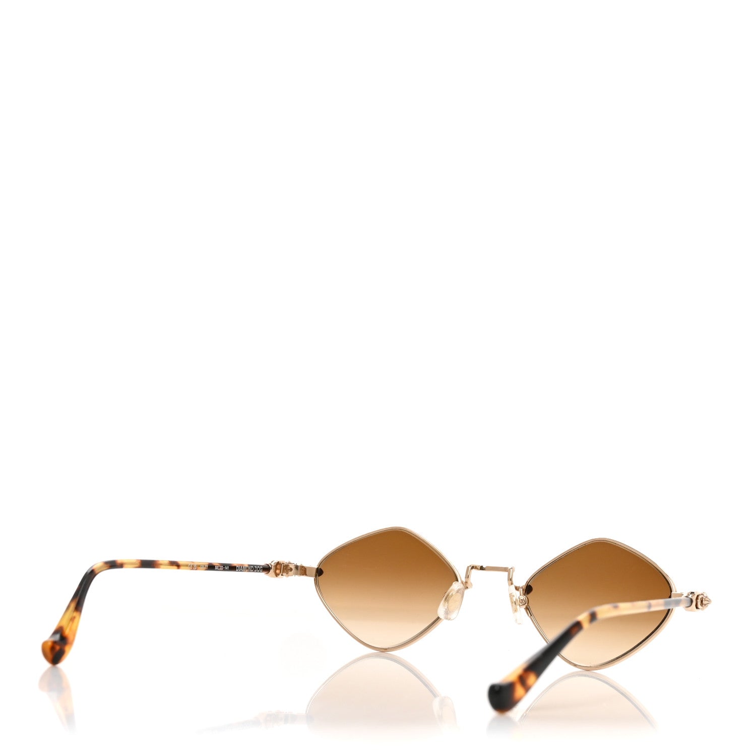 Chrome Hearts Metal Diamond Dog Sunglasses Gold 4 of 6