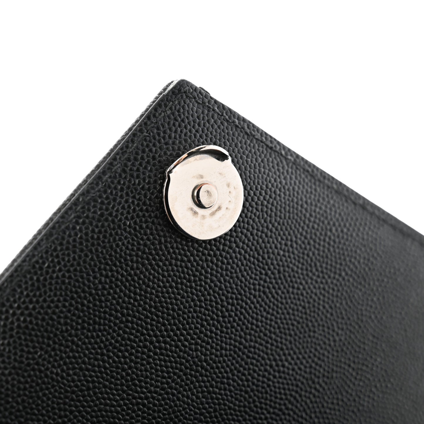 Grain De Poudre Textured Mixed Matelasse Triquilt Medium Monogram Satchel Black