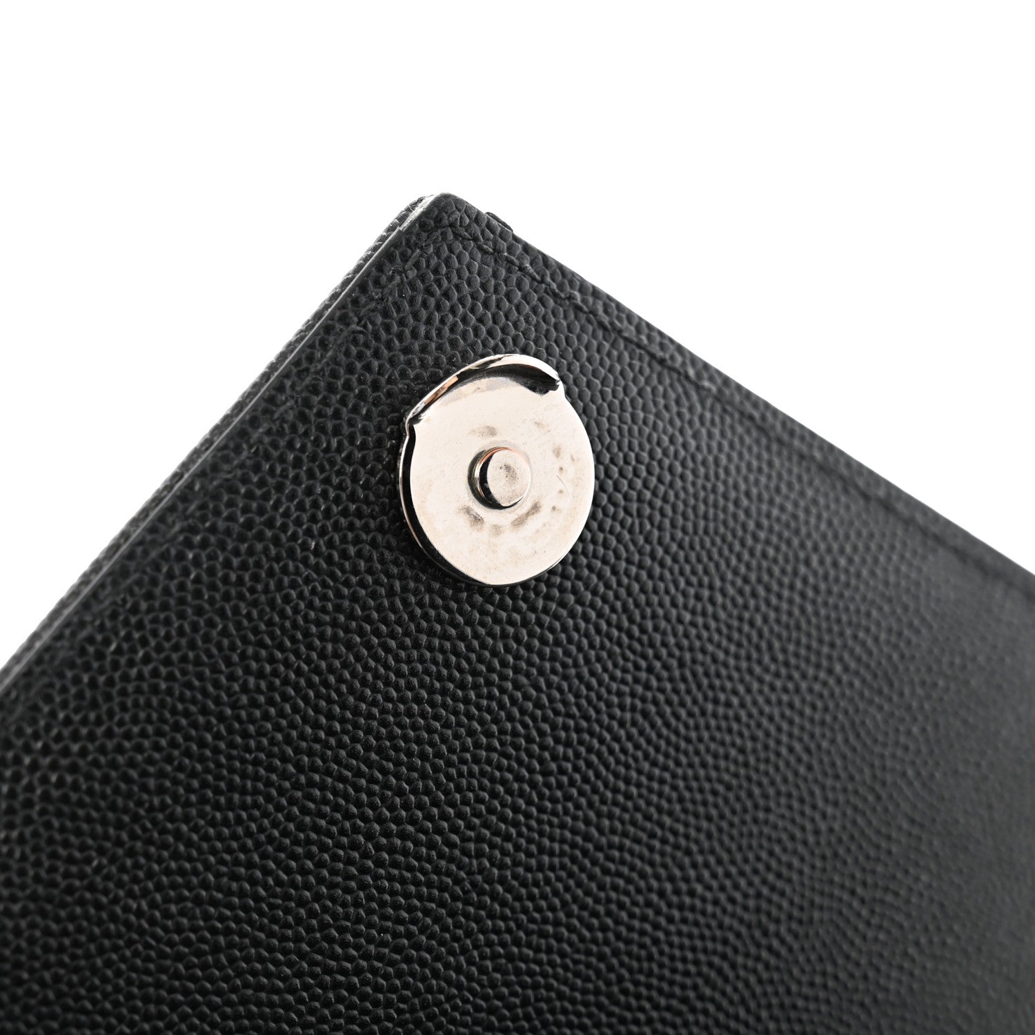 Saint Laurent Grain De Poudre Textured Mixed Matelasse Triquilt Medium Monogram Satchel Black 14 of 14