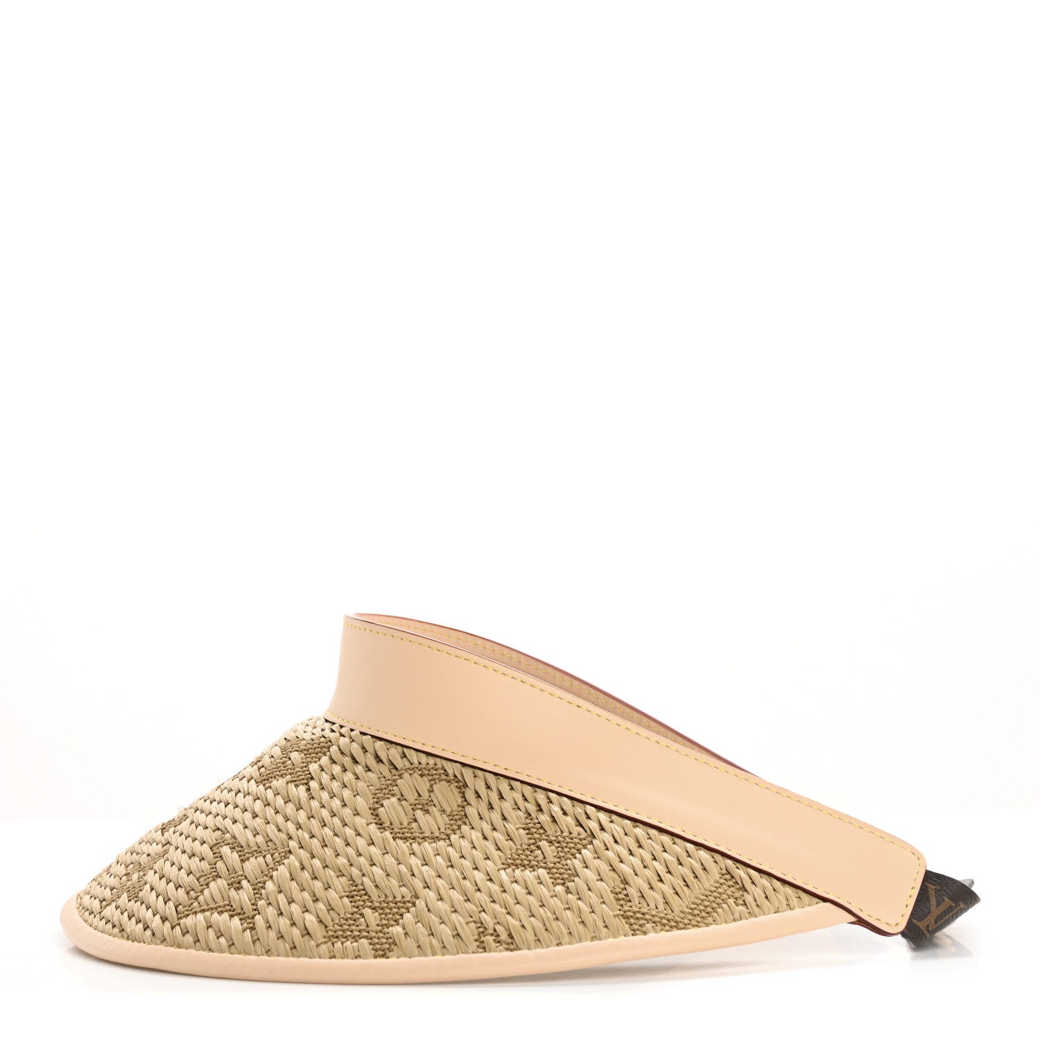 Louis Vuitton Calfskin Raffia Monogram Strawgram Visor Natural 4 of 10