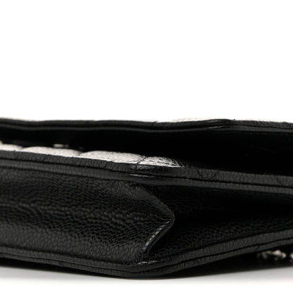 Chanel Caviar Quilted Wallet On Chain WOC Black 11 of 12
