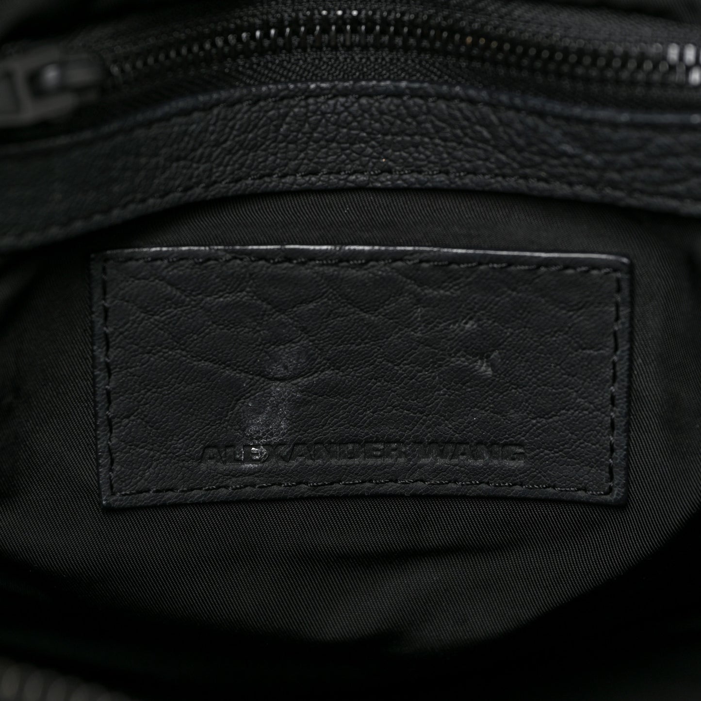 Pebbled Lambskin Rockie Black Iridescent Hardware