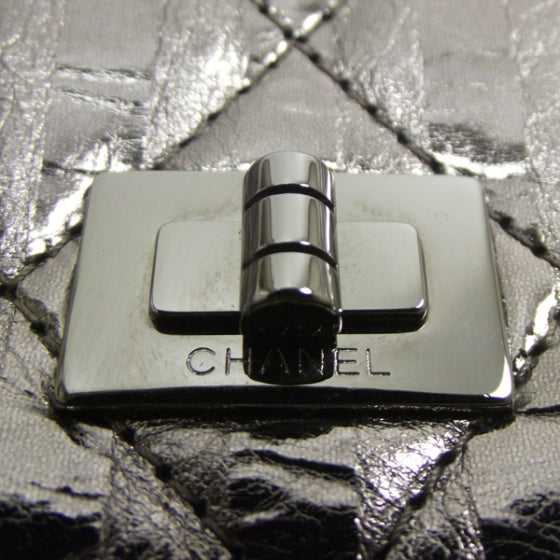 Striped Reissue Wallet On Chain Silver
