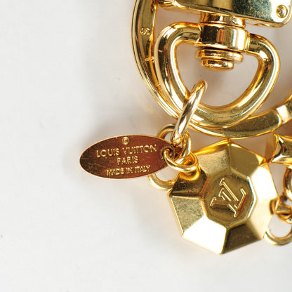 Louis Vuitton LV Facettes Bag Charm Key Holder Gold 3 of 5