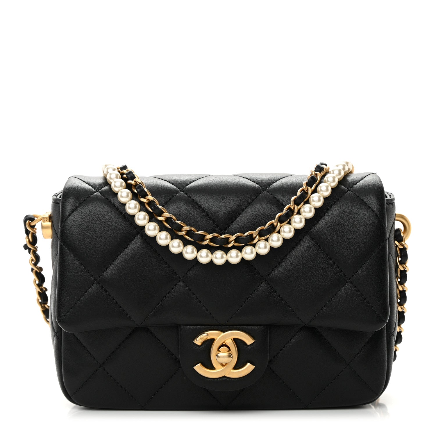 Chanel Lambskin Quilted Mini My Perfect Flap Black 1 of 15