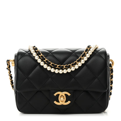 Chanel Lambskin Quilted Mini My Perfect Flap Black 1 of 15