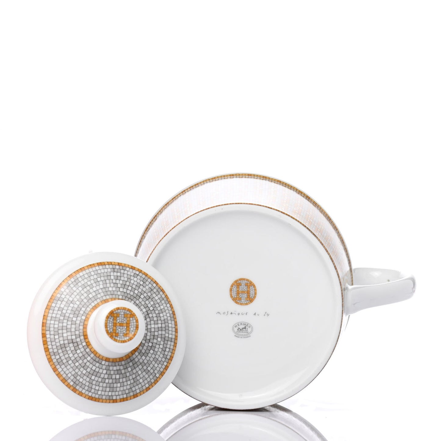 Porcelain 24 Gold Mosaique Teapot