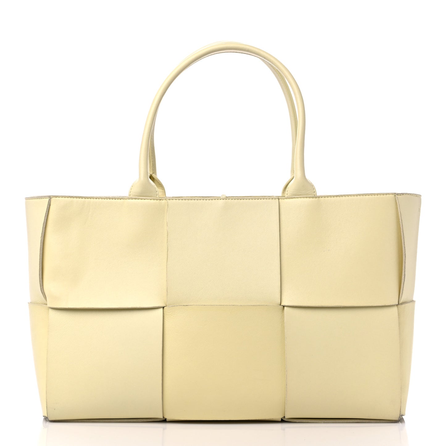 Calfskin Maxi Intreccio Medium Arco Tote Sherbert