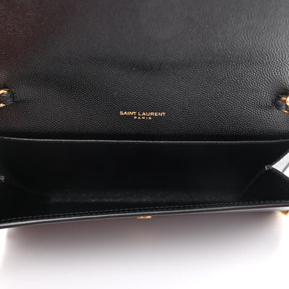 Saint Laurent Grain De Poudre Uptown Chain Wallet Black 6 of 10