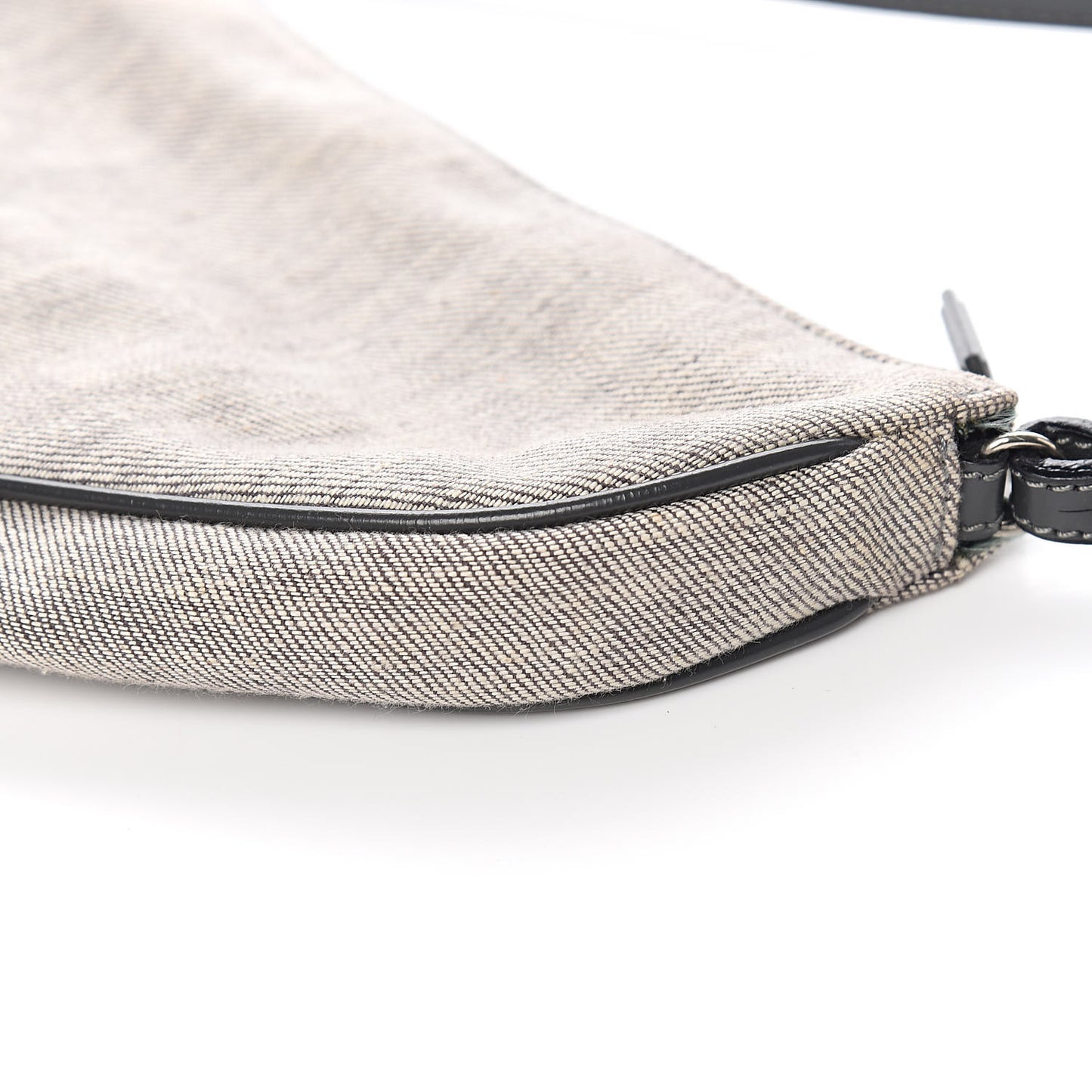 Denim Mini Saddle Pochette Grey