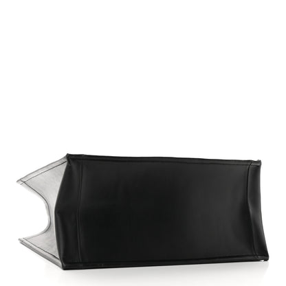 Christian Dior Calfskin Macro Cannage Medium Book Tote Black 4 of 9