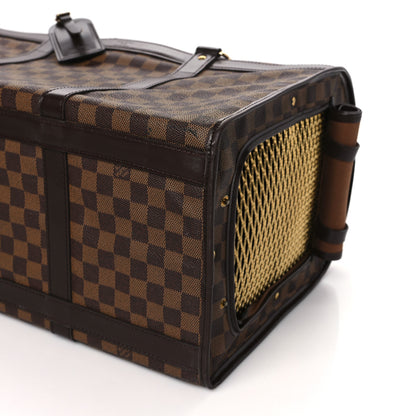 Louis Vuitton Damier Ebene Sac Chien 40 Pet Carrier 8 of 13