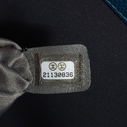 Chanel Caviar Grand Shopping Tote GST Dark Blue 7 of 8