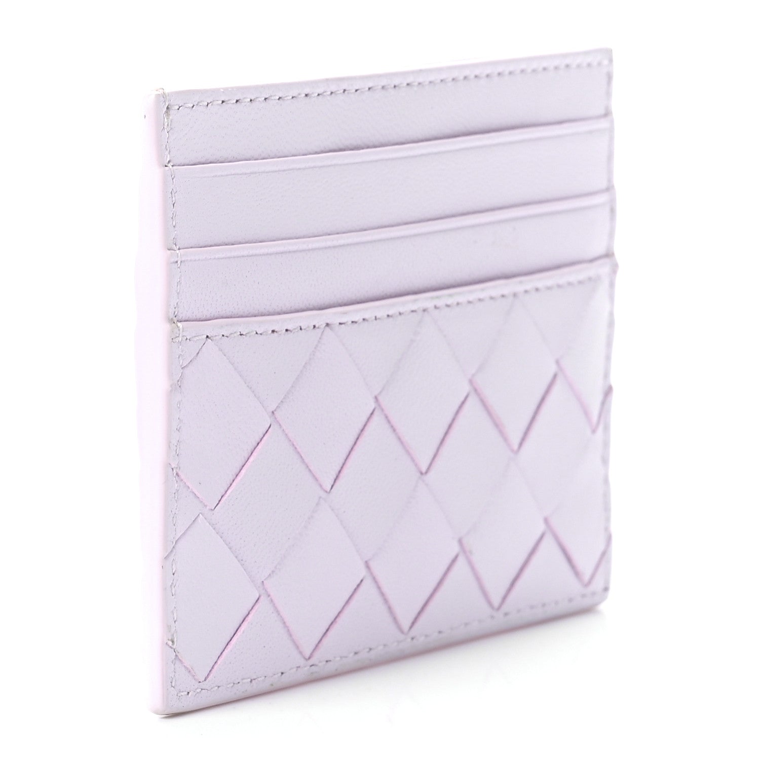 Bottega Veneta Nappa Intrecciato Card Holder Pink 3 of 13
