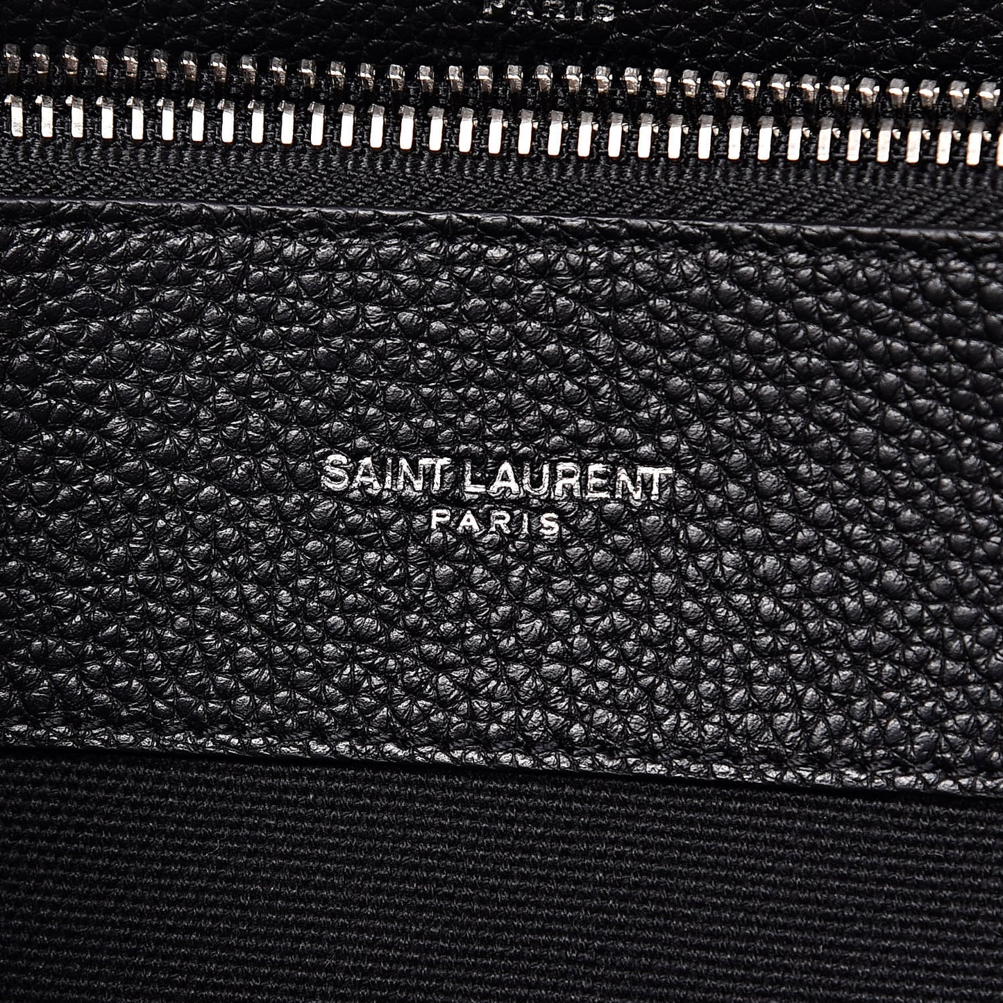 Grained Calfskin Small Supple Sac De Jour Black