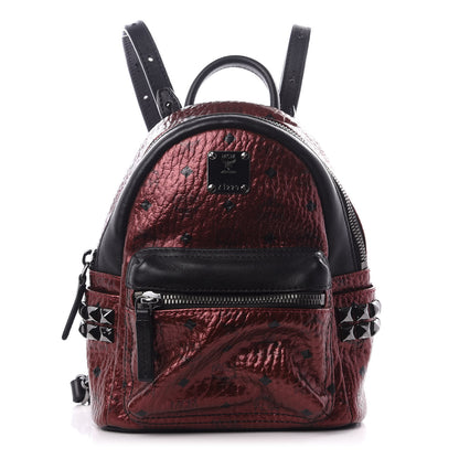 MCM Metallic Visetos Studded X-Mini Bebe Boo Backpack Scooter 1 of 8