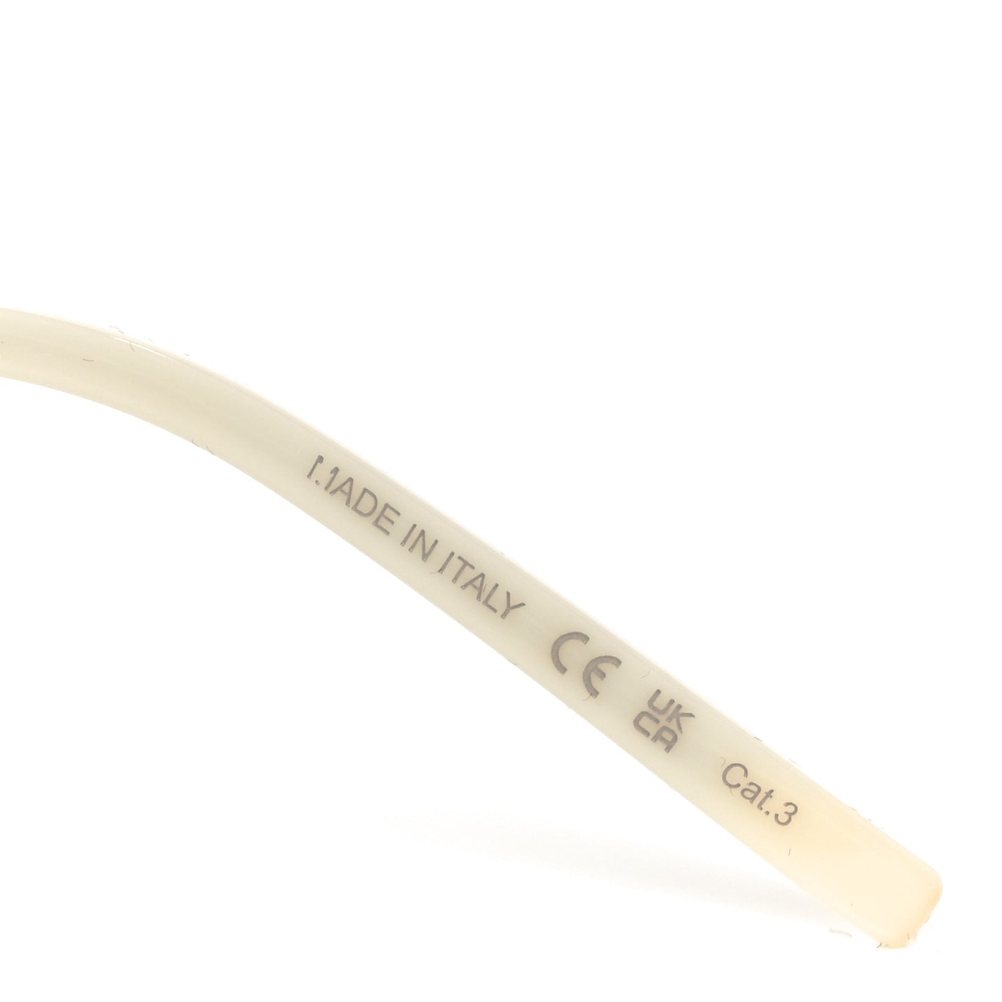 Acetate Cat Eye Mica Thin SL 737 Sunglasses Ivory