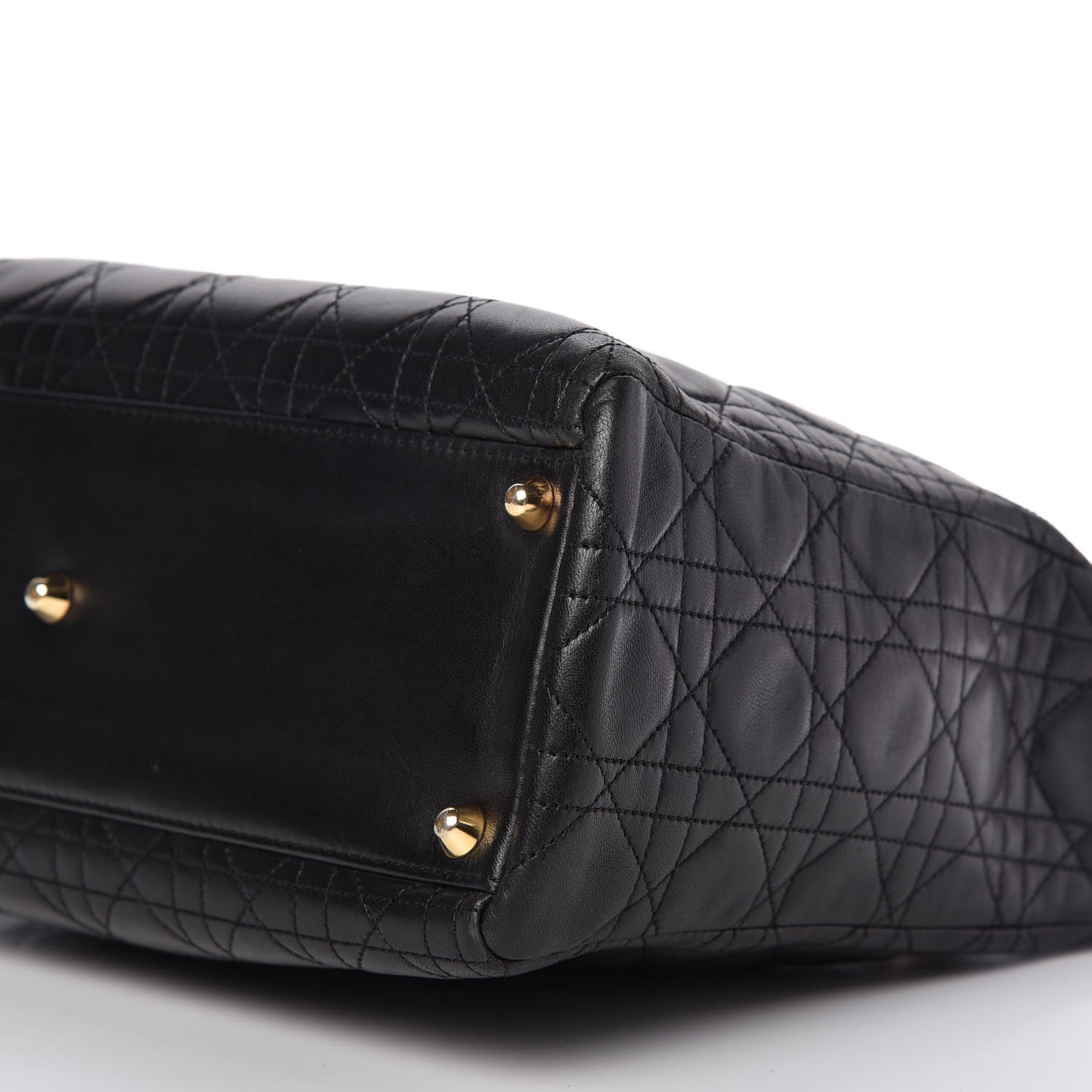 Christian Dior Lambskin Cannage Large Lady Dior Black 7 of 11