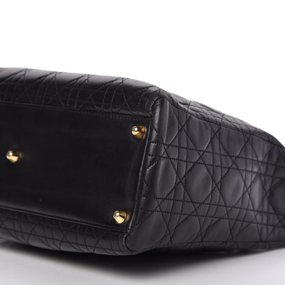 Christian Dior Lambskin Cannage Large Lady Dior Black 7 of 11