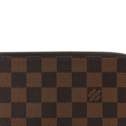 Louis Vuitton Damier Ebene Clemence Wallet Rose Ballerine 7 of 9