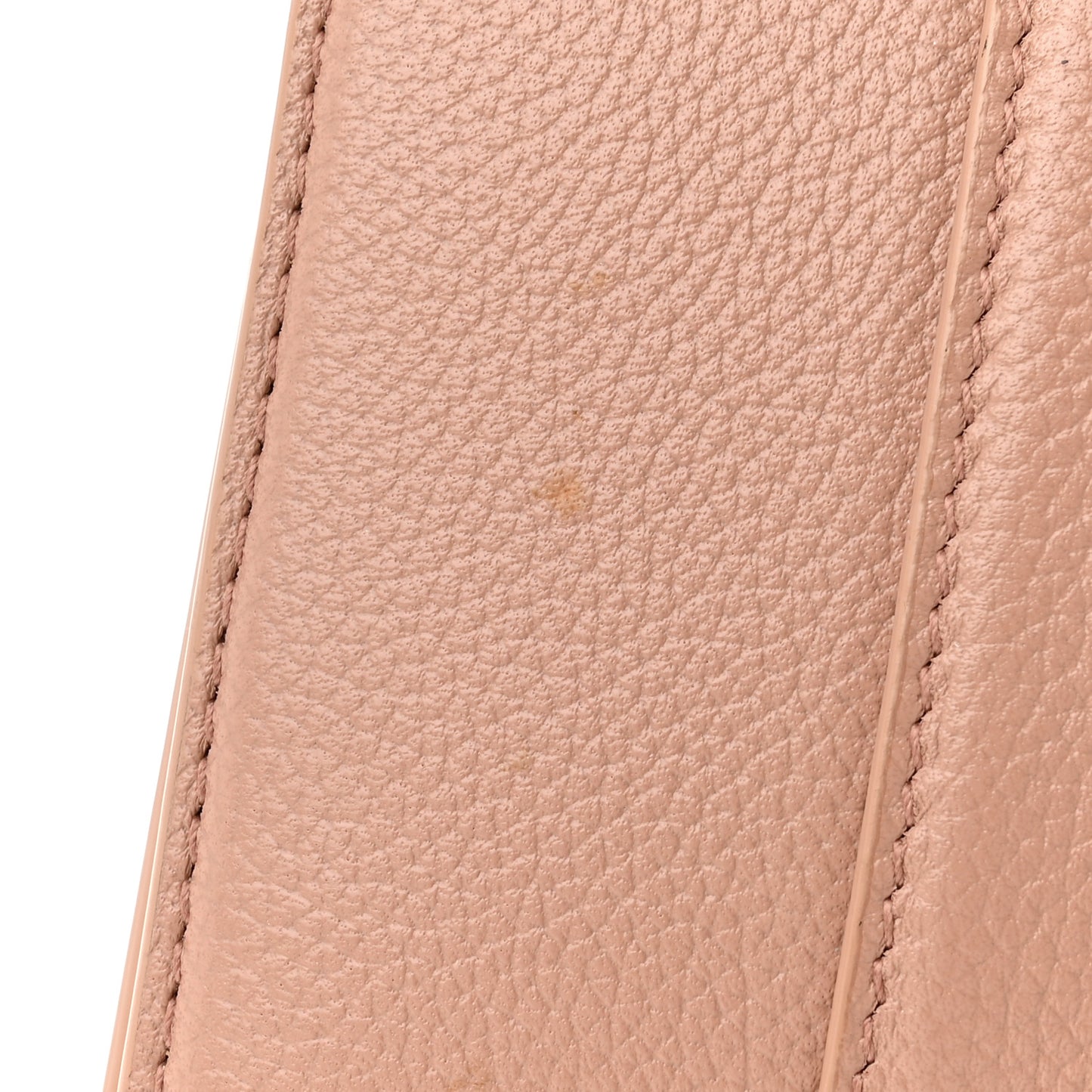 Grained Calfskin Small Hourglass Top Handle Bag Nude Beige