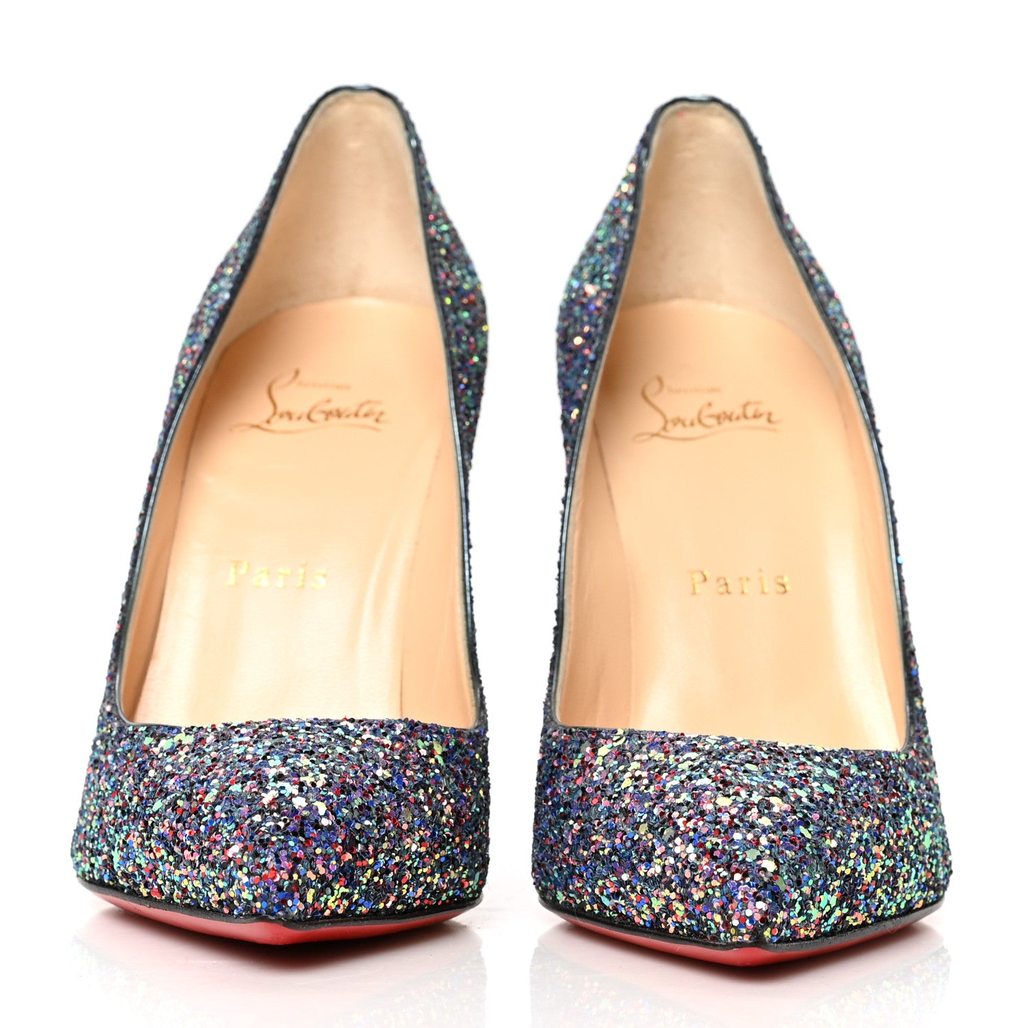 Christian Louboutin Glitter So Kate 120 Pumps 37 Rosette Gold 2 of 7
