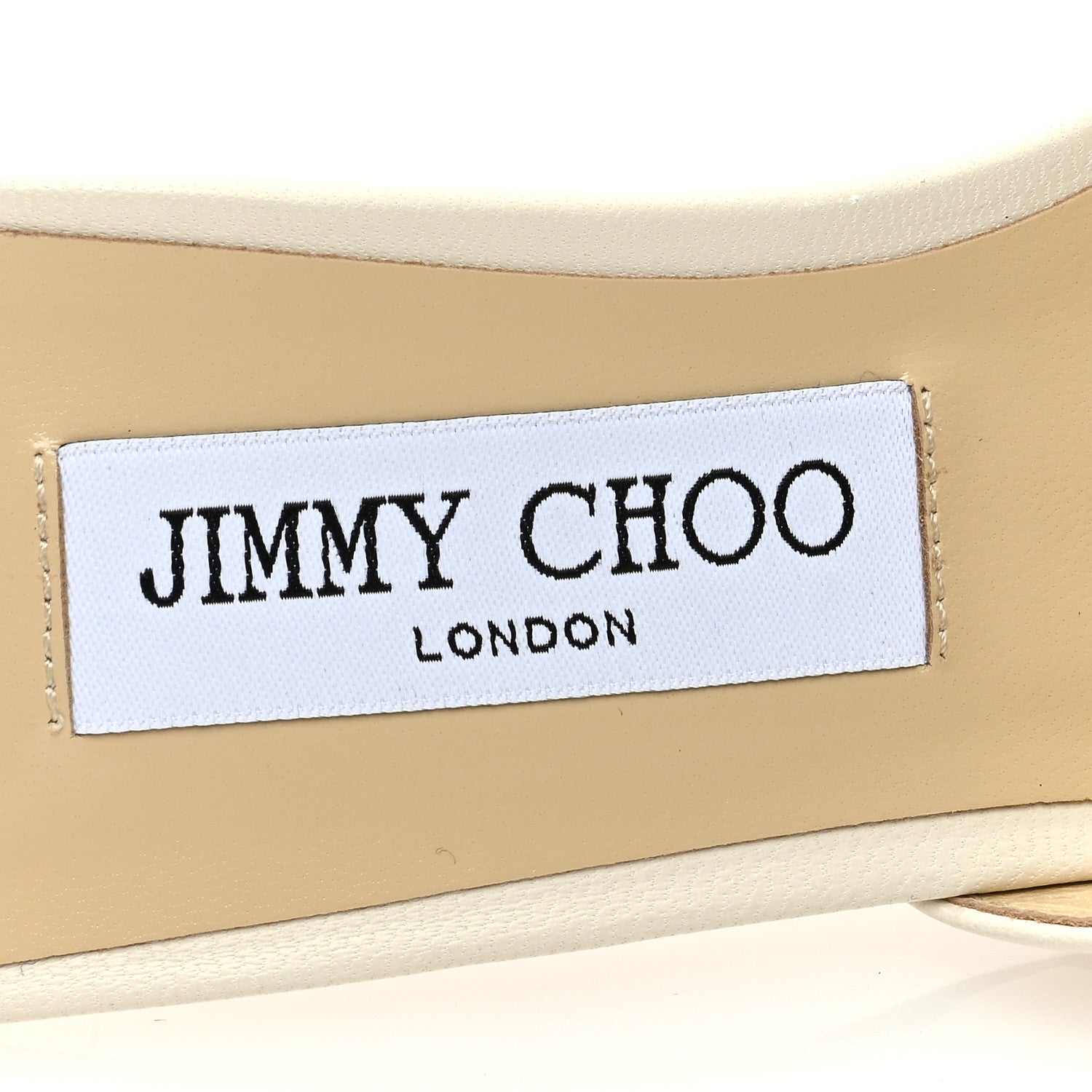 Jimmy Choo Luxe Nappa Basil 75 Sandals 39.5 Latte 7 of 8