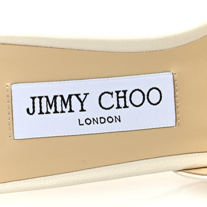 Jimmy Choo Luxe Nappa Basil 75 Sandals 39.5 Latte 7 of 8