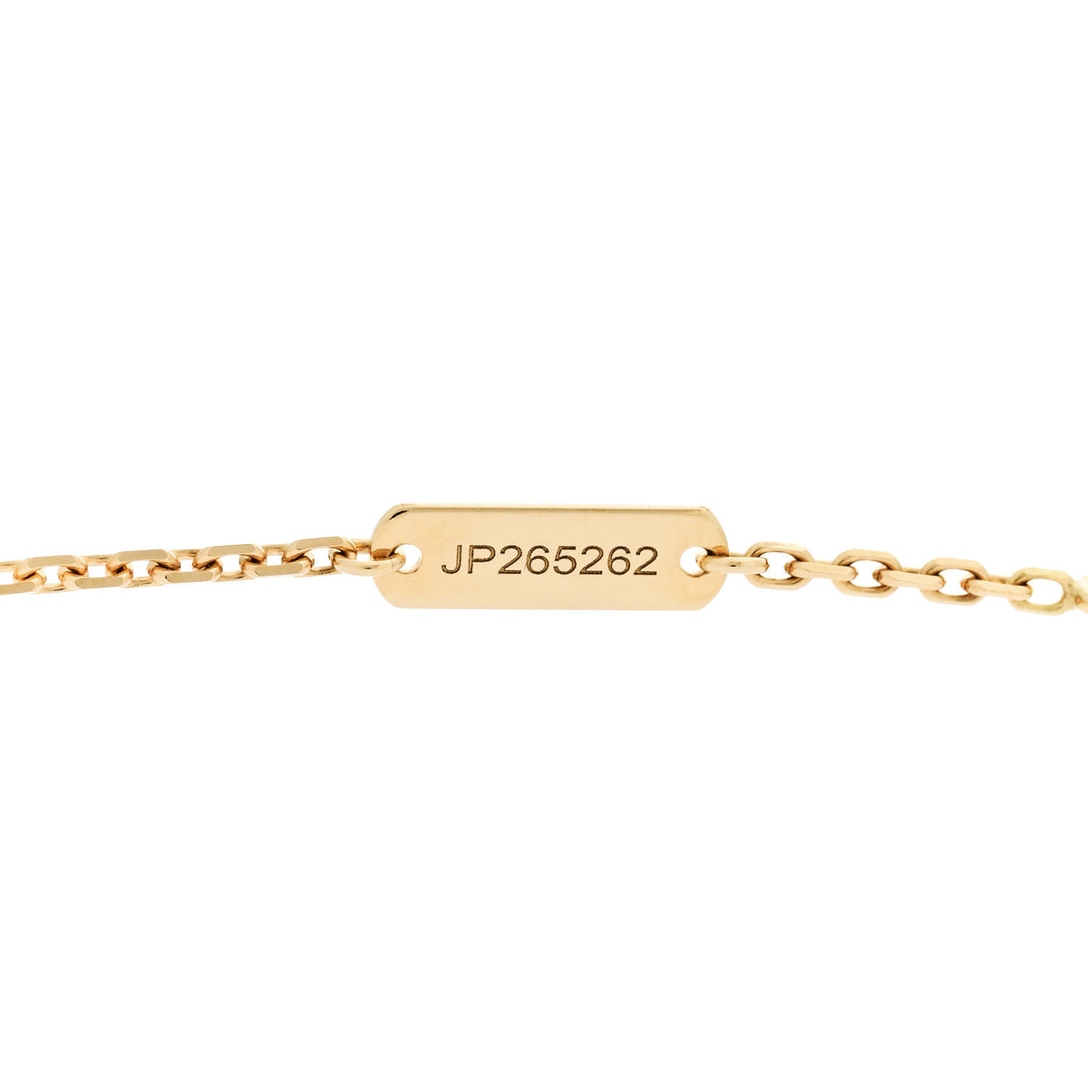Van Cleef & Arpels 18K Yellow Gold Pink Enamel Vintage Alhambra Pendant Necklace 5 of 6