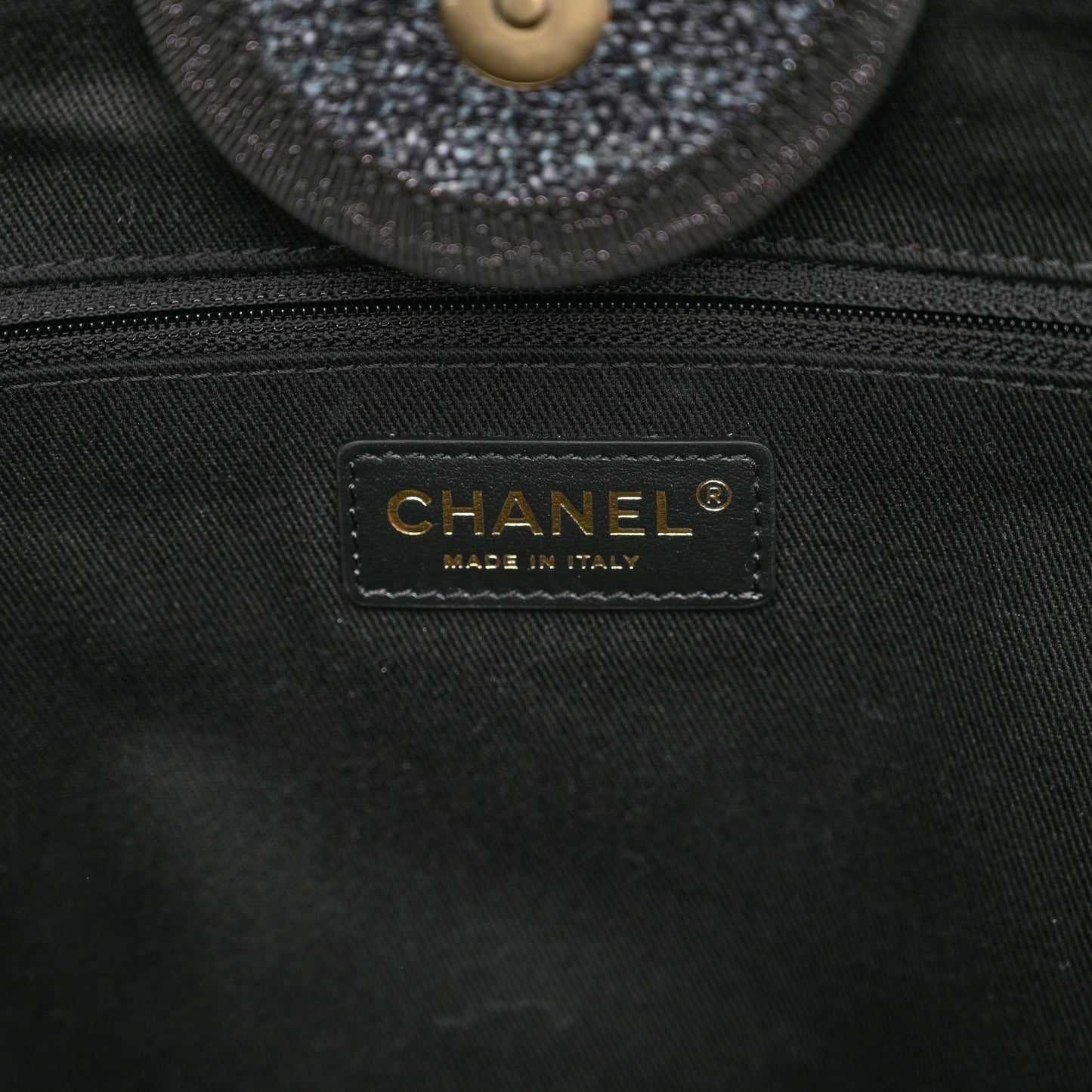 Woven Straw Raffia Medium Deauville Tote Grey