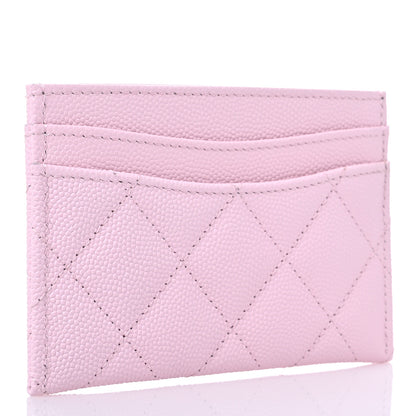 Chanel Caviar Quilted Card Holder Light Pink 3 of 9
