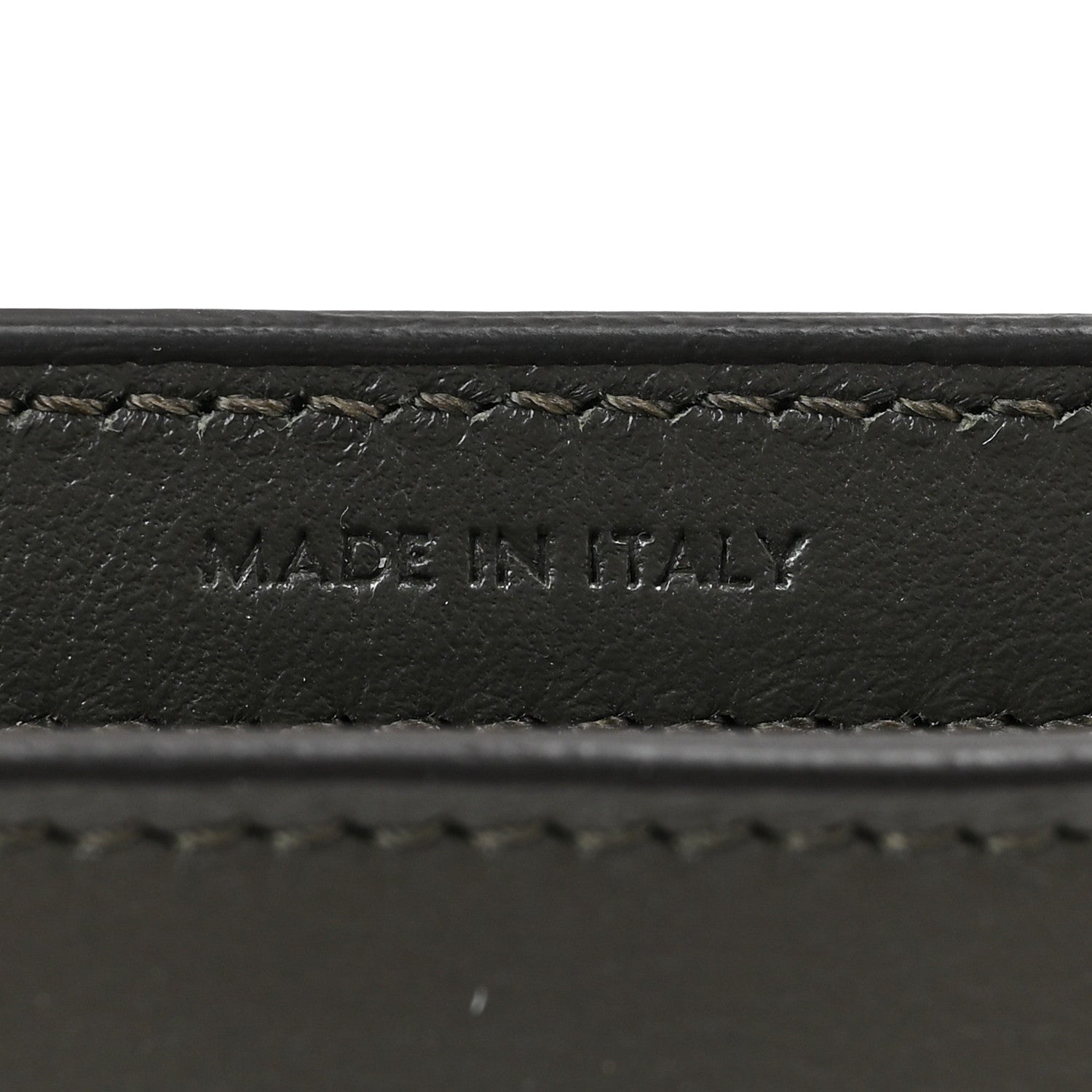 Celine Smooth Calfskin Cuir Triomphe Shoulder Bag Dark Army 6 of 8