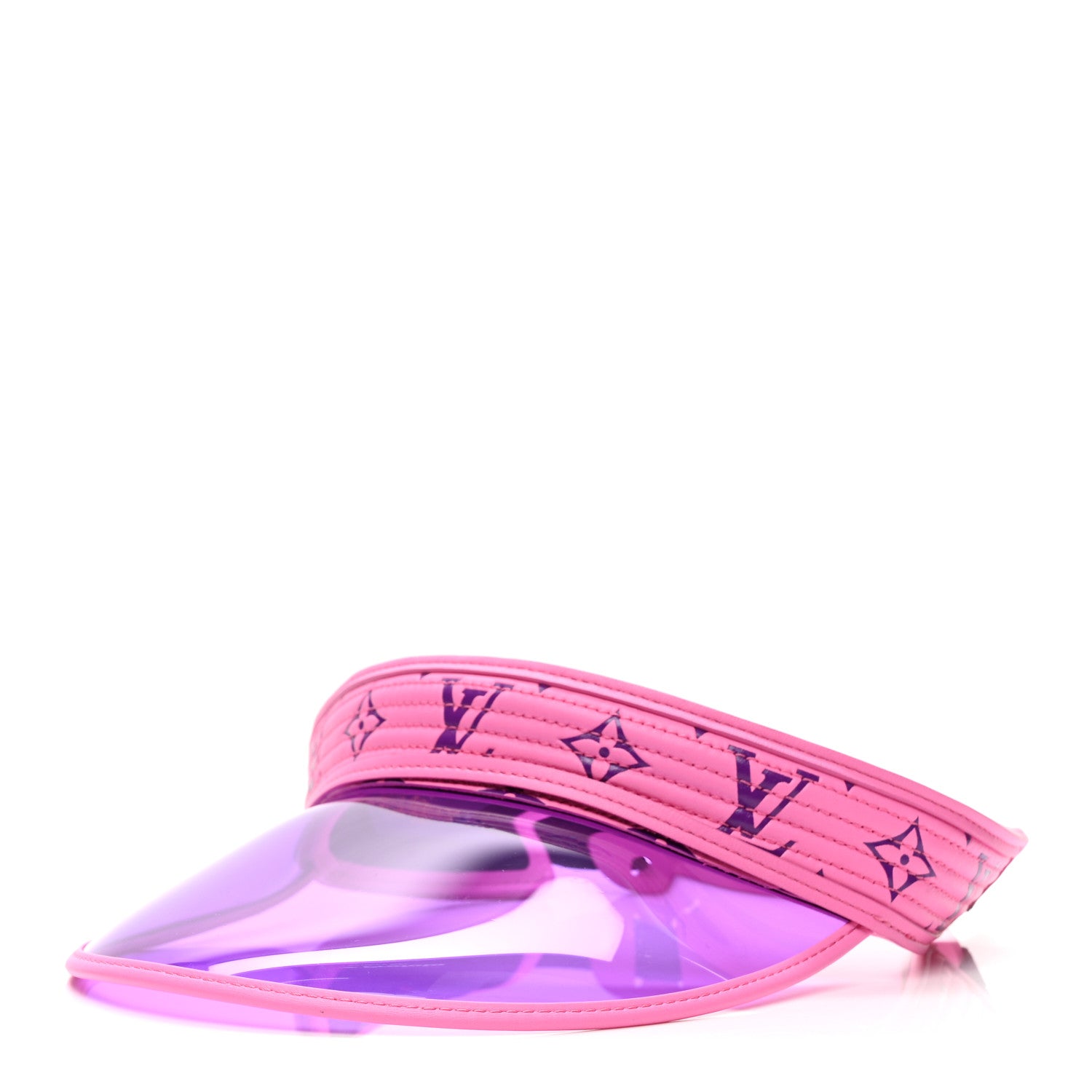 Louis Vuitton Lambskin PVC Monogram Vuittamins Visor Rose Violet 1 of 7