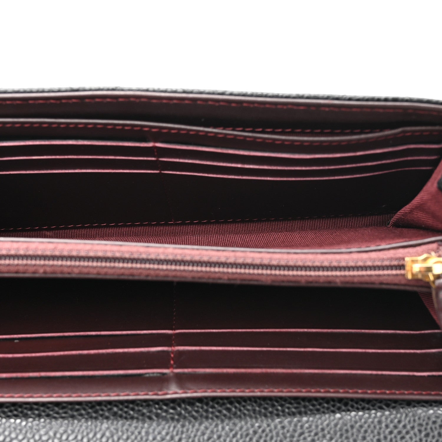 Chanel Caviar Quilted Large Gusset Flap Wallet Black 5 of 12