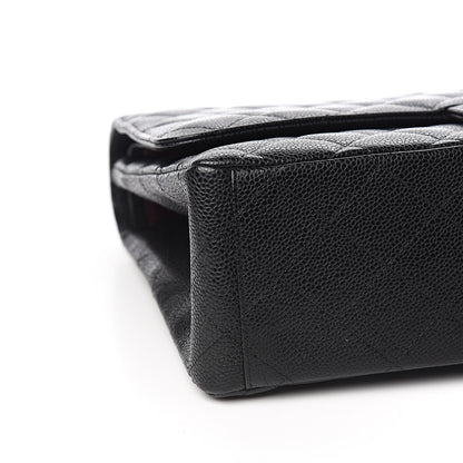 Chanel Caviar Quilted Maxi Double Flap Black 7 of 9