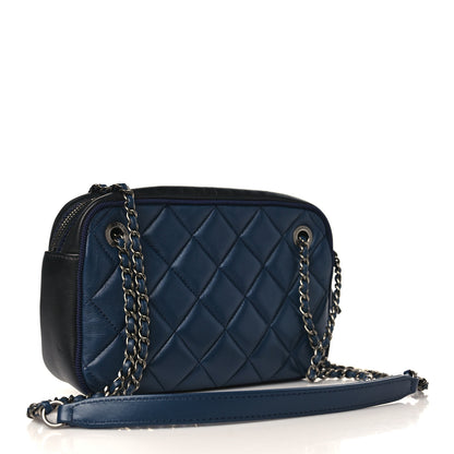 Chanel Calfskin Quilted Small Ballerine Camera Case Dark Blue 2 of 8