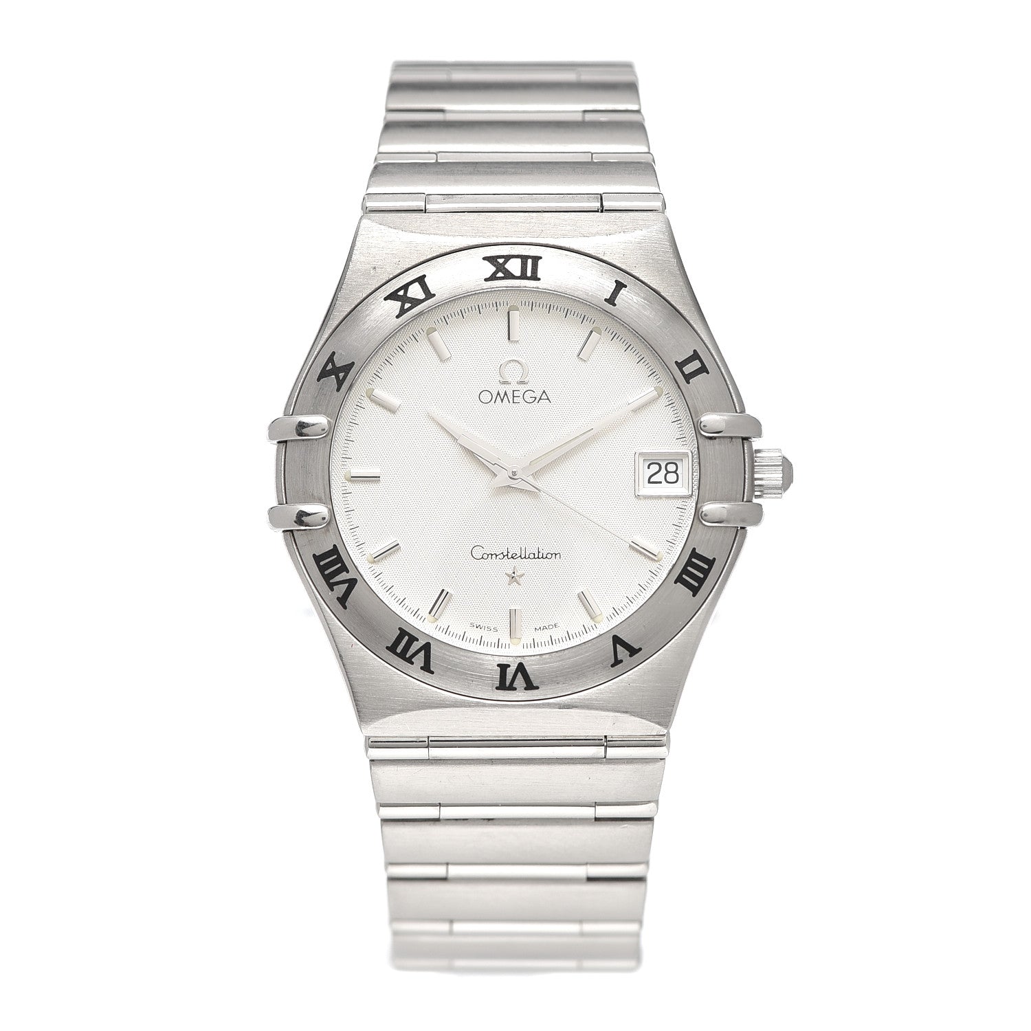 Omega Stainless Steel 33mm Constellation Quartz Watch White 1512.30 1 of 5